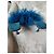 Sandali con tacco in piume blu Jeffrey Campbell - vista 6