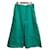 Autre Marque Falda larga de sarga de algodón Drawer Verde