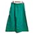 Autre Marque Falda larga de sarga de algodón Drawer Verde - vista 2