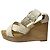 Hermès Leder Wedge Holzsandalen Weiß - Ansicht 6