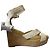 Hermès Leder Wedge Holzsandalen Weiß - Ansicht 9