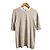 Autre Marque Mila Owen Rippenstrick Kurzarmoberteil Beige