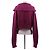 Autre Marque Pullover mit Reißverschluss und V-Ausschnitt aus lila Wolle - Ansicht 2