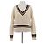 Polo Ralph Lauren Weißer Pullover aus strukturiertem Cashmere