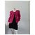 Georges Rech Rosa Strukturierte Viscose Jacke Pink - Ansicht 3