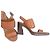 Tod's Sandalen mit Absatz in Camel Leder Kamel