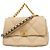 Borsa a spalla in pelle di agnello Chanel 19 con catena Beige