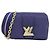 Borsa a Spalla Louis Vuitton Twist MM Blu