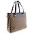Céline Celine Braune Macadam-beschichtete Canvas-Tasche Beige - Ansicht 2