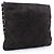 Borsa a tracolla in suede marrone con frange Chanel Marrone scuro - vista 3