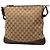 Borsa a tracolla Gucci in tela GG marrone Beige - vista 2