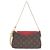 Borsa a Spalla Pallas Monogram di Louis Vuitton Marrone Fuschia