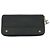 Cartera larga de piel de ternera granulada negra Chanel Negro
