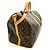 Keepall 55 Boston Tasche aus Monogramm-Canvas und Leder von Louis Vuitton Braun - Ansicht 3