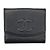 Chanel Coco Mark Double-Hook Bifold Wallet Black