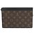 Portafoglio indossabile Louis Vuitton Monogram Macassar Gaston Marrone - vista 2
