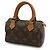 Pochette Mini Speedy Monogram Louis Vuitton Marrone - vista 3