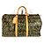 Borsa da viaggio Keepall 50 Monogram Graffiti Louis Vuitton Marrone Cachi