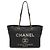Chanel Deauville Tote MM Medium Tasche Marineblau