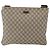 Sac Messenger Gucci à fermeture éclair en toile enduite GG Large Beige