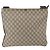 Sac Messenger Gucci à fermeture éclair en toile enduite GG Large Beige - vue 2