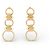 Chloé ARETES CHLOE COLGANTES AROS PERLAS EN METAL DORADO