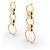 Chloé ARETES CHLOE COLGANTES AROS PERLAS EN METAL DORADO - vista 3