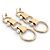 Chloé ARETES CHLOE COLGANTES AROS PERLAS EN METAL DORADO - vista 4