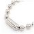 Collana con Pendente in Metallo Argento Balenciaga