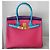 Borsa Hermès Birkin 30 ordine speciale Rosa Blu Multicolore Porpora - vista 11