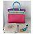 Borsa Hermès Birkin 30 ordine speciale Rosa Blu Multicolore Porpora - vista 2