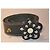 Ceinture Moschino en cuir noir - vue 2