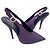 Décolleté Yasmeen Saint Laurent Slingback Seta Viola Porpora