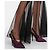 Décolleté Yasmeen Saint Laurent Slingback Seta Viola Porpora - vista 2