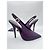 Décolleté Yasmeen Saint Laurent Slingback Seta Viola Porpora - vista 9