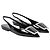 Saint Laurent Maxine Ballerine Slingback in Pelle Vernice Nera Nero