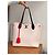 Neverfull Borsa Tote Lockme in pelle Louis Vuitton Beige - vista 3
