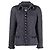 Chanel Blue Herringbone Wool Jacket - 2000s