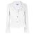 Chaqueta de Bouclé de Algodón Blanco Chanel - Años 2000