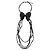 Collana con fiocco nero Chanel - Anni 2000