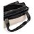 Chanel Bicolor Stoff- und Leder-Schultertasche - 2000er Schwarz Weiß Sand - Ansicht 11