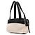 Chanel Bicolor Stoff- und Leder-Schultertasche - 2000er Schwarz Weiß Sand - Ansicht 3