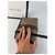 Clutch in pelle monogramma Ophidia vintage Gucci grigio marrone - vista 11