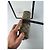 Clutch in pelle monogramma Ophidia vintage Gucci grigio marrone - vista 12