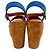 Autre Marque Sandali con zeppa in sughero Gukara in suede blu cobalto K.Jacques - vista 5