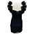Robe bustier mini cocktail en tulle à pois noirs froncés d'Alexandre Vauthier - vue 3