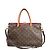 Borsa Louis Vuitton Pallas MM Monogram 2Way in marrone e bordeaux M40906 Bordò