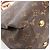 Borsa Louis Vuitton Pallas MM Monogram 2Way in marrone e bordeaux M40906 Bordò - vista 15