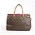 Borsa Louis Vuitton Pallas MM Monogram 2Way in marrone e bordeaux M40906 Bordò - vista 4