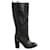 Chanel Schwarze Lederstiefel  - Ansicht 1